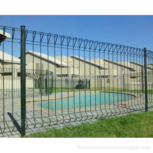 Low Price Roll Top Iron Wire Mesh Fence Welded BRC Fence